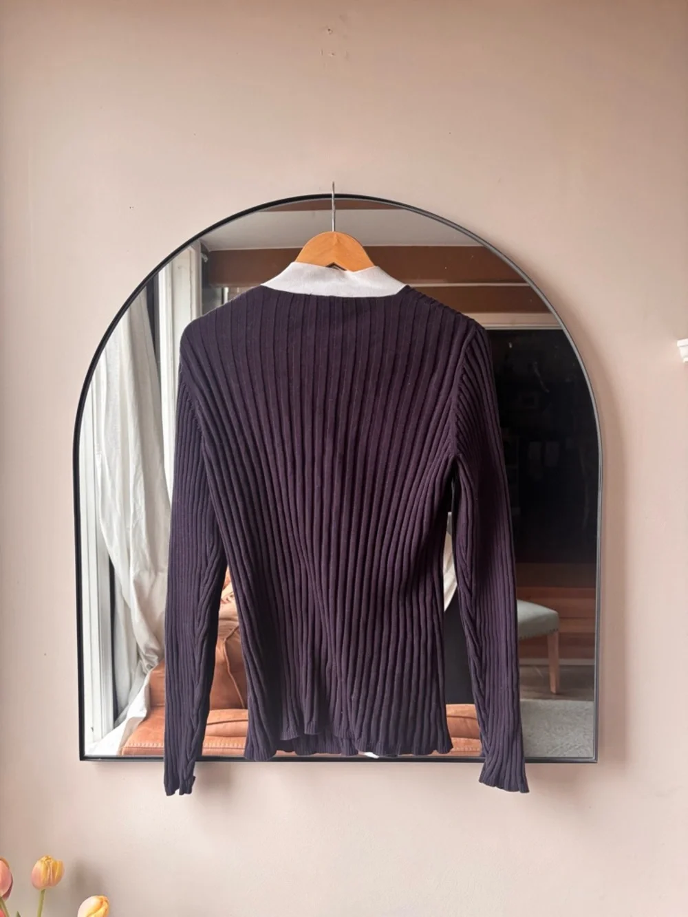 TORY BURCH | ribbed cardigan | size xl - Picture 5 of 6